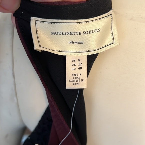 NWT Anthropologie Moulinette Soeurs Purple Maxi Romantic Halter Dress. Size 8. - Picture 7 of 9